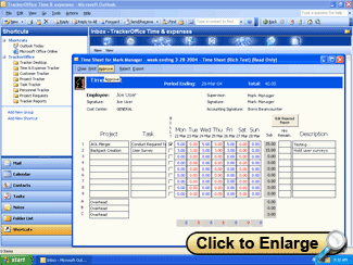 TrackerOffice timesheet approval